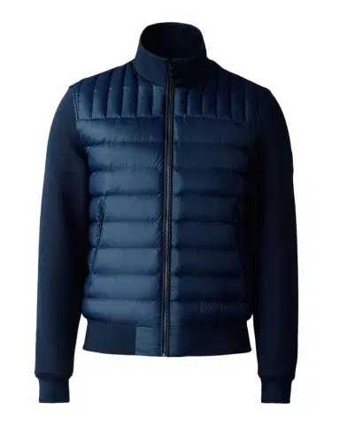 Mackage Men's Collin-R Down Mixed Media Bomber Jacket | Thumbnail 1 Mackage Men's Collin-R Down Mixed Media Bomber Jacket | Thumbnail 1