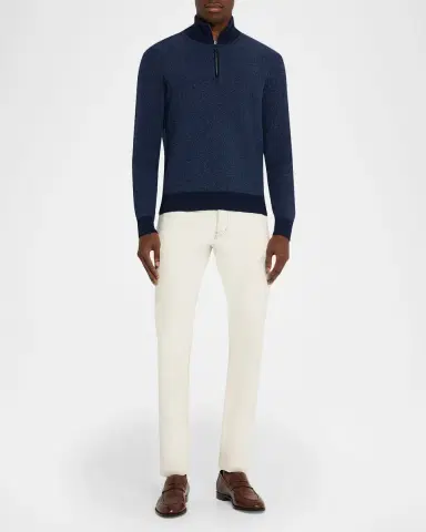 Ralph Lauren Purple Label Birdseye Cashmere Quarter-Zip Sweater | Thumbnail 2 Ralph Lauren Purple Label Birdseye Cashmere Quarter-Zip Sweater | Thumbnail 2