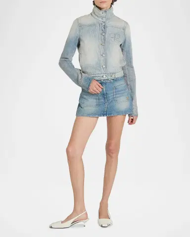 Courrèges Reedition Denim Jacket | Thumbnail 2 Courrèges Reedition Denim Jacket | Thumbnail 2