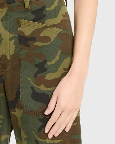 Nili Lotan Shon Camo-Print Barrel-Leg Ankle Pants | Thumbnail 5 Nili Lotan Shon Camo-Print Barrel-Leg Ankle Pants | Thumbnail 5