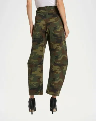 Nili Lotan Shon Camo-Print Barrel-Leg Ankle Pants | Thumbnail 6 Nili Lotan Shon Camo-Print Barrel-Leg Ankle Pants | Thumbnail 6