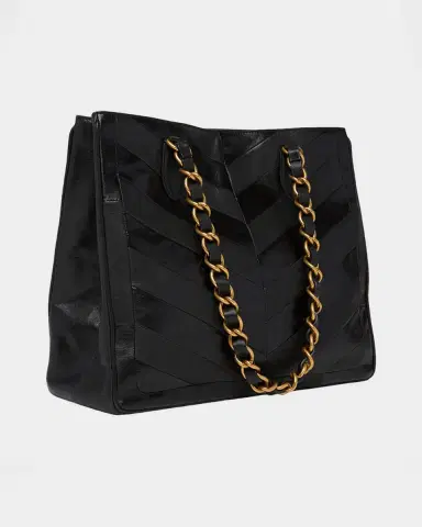 Valentino Garavani Chevron Patchwork Nappa Leather Tote Bag | Thumbnail 3 Valentino Garavani Chevron Patchwork Nappa Leather Tote Bag | Thumbnail 3