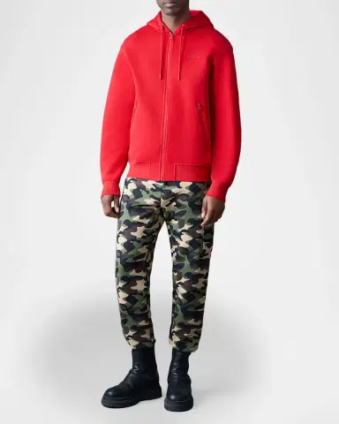 Mackage Men's Krystos Double-Face Jersey Hoodie | Thumbnail 2 Mackage Men's Krystos Double-Face Jersey Hoodie | Thumbnail 2