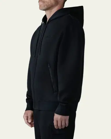 Mackage Men's Krystos Double-Face Jersey Hoodie | Thumbnail 4 Mackage Men's Krystos Double-Face Jersey Hoodie | Thumbnail 4