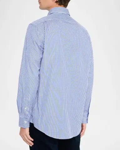 Polo Ralph Lauren Men's Classic Fit Stripe Poplin Sport Shirt | Thumbnail 3 Polo Ralph Lauren Men's Classic Fit Stripe Poplin Sport Shirt | Thumbnail 3