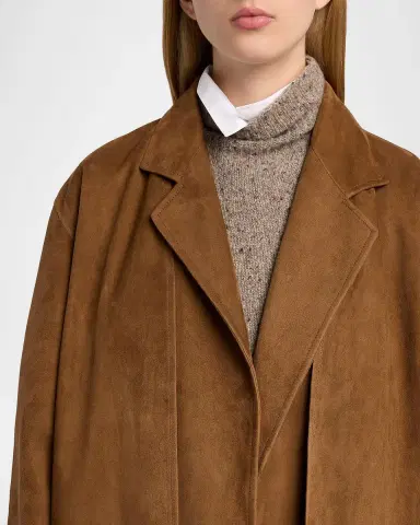The Row Serenis Layered Suede Open Coat | Thumbnail 7 The Row Serenis Layered Suede Open Coat | Thumbnail 7