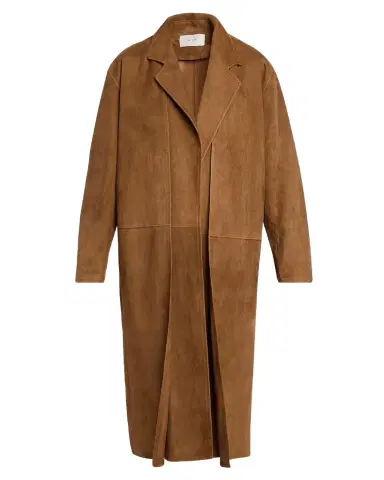 The Row Serenis Layered Suede Open Coat | Thumbnail 1 The Row Serenis Layered Suede Open Coat | Thumbnail 1
