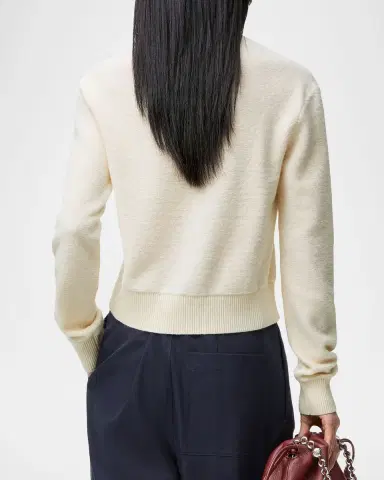 LOEWE Logo Embroidered Wool Crewneck Sweater | Thumbnail 2 LOEWE Logo Embroidered Wool Crewneck Sweater | Thumbnail 2