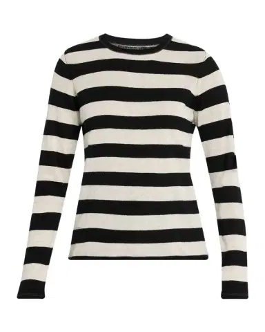 MAJESTIC FILATURES Machine Washable Cashmere Striped Pullover | Thumbnail 1 MAJESTIC FILATURES Machine Washable Cashmere Striped Pullover | Thumbnail 1