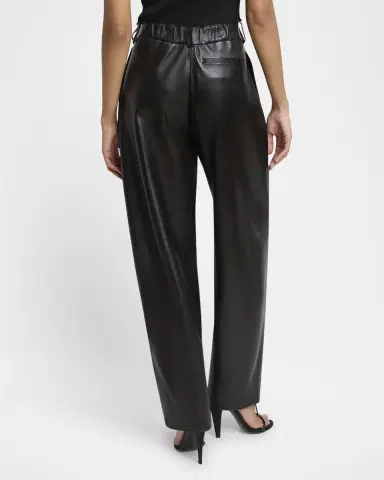 Givenchy Double Pleated Leather Barrel-Leg Trousers | Thumbnail 3 Givenchy Double Pleated Leather Barrel-Leg Trousers | Thumbnail 3