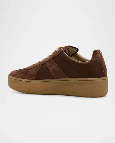 Maison Margiela Replica Mixed Leather Platform Sneakers | Thumbnail 3 Maison Margiela Replica Mixed Leather Platform Sneakers | Thumbnail 3