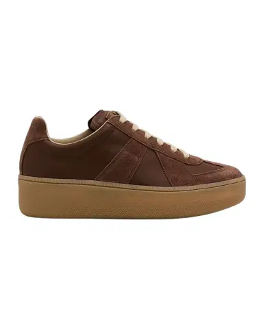 Maison Margiela Replica Mixed Leather Platform Sneakers | Thumbnail 1 Maison Margiela Replica Mixed Leather Platform Sneakers | Thumbnail 1
