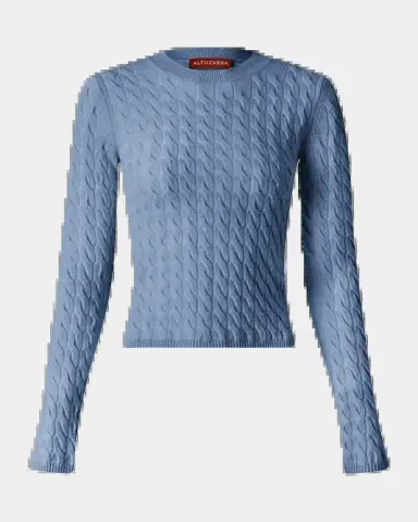 Altuzarra Milla Cashmere Cable-Knit Sweater | Thumbnail 2 Altuzarra Milla Cashmere Cable-Knit Sweater | Thumbnail 2