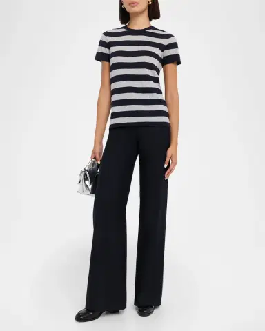 Majestic Filatures Machine Washable Cashmere Striped T-Shirt | Thumbnail 2 Majestic Filatures Machine Washable Cashmere Striped T-Shirt | Thumbnail 2