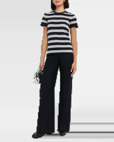 Majestic Filatures Machine Washable Cashmere Striped T-Shirt | Thumbnail 6 Majestic Filatures Machine Washable Cashmere Striped T-Shirt | Thumbnail 6