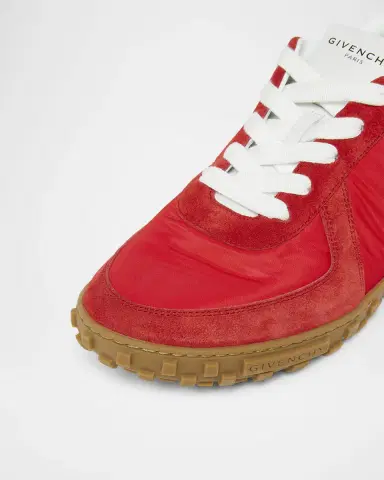 Givenchy Men's Glide Nylon/Suede Low-Top Runner Sneakers | Thumbnail 3 Givenchy Men's Glide Nylon/Suede Low-Top Runner Sneakers | Thumbnail 3