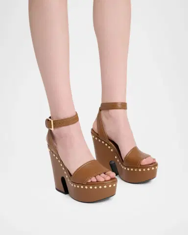Givenchy 95mm Platform Leather Clog Sandals | Thumbnail 2 Givenchy 95mm Platform Leather Clog Sandals | Thumbnail 2