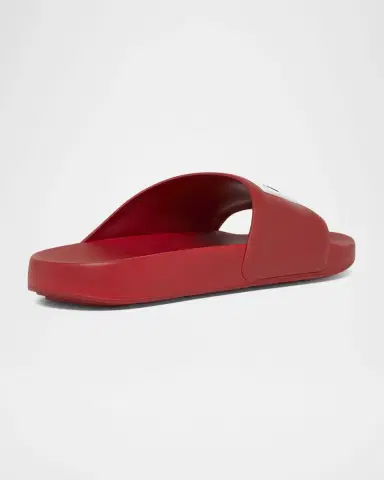 Givenchy Men's Label Slide Flat Rubber Sandals | Thumbnail 2 Givenchy Men's Label Slide Flat Rubber Sandals | Thumbnail 2