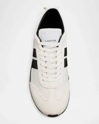Lanvin Men 's Nylon & Suede Low-Top Sneakers | Thumbnail 4 Lanvin Men 's Nylon & Suede Low-Top Sneakers | Thumbnail 4