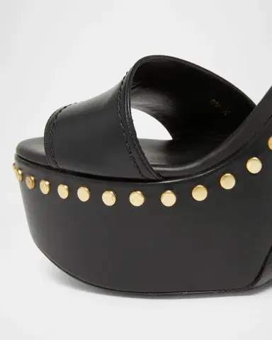 Givenchy 95mm Platform Leather Clog Sandals | Thumbnail 3 Givenchy 95mm Platform Leather Clog Sandals | Thumbnail 3