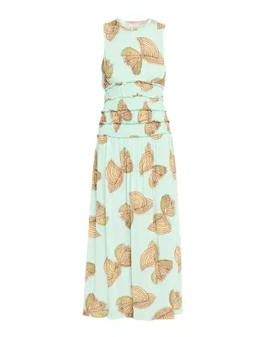 Ulla Johnson Kamaria Sleeveless Gathered Midi Dress | Thumbnail 1 Ulla Johnson Kamaria Sleeveless Gathered Midi Dress | Thumbnail 1