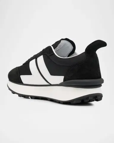 Lanvin Men 's Nylon & Suede Low-Top Sneakers | Thumbnail 2 Lanvin Men 's Nylon & Suede Low-Top Sneakers | Thumbnail 2