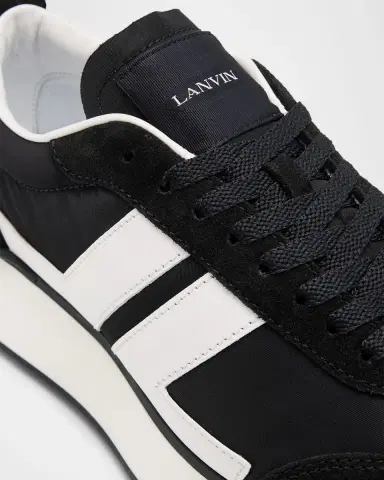 Lanvin Men 's Nylon & Suede Low-Top Sneakers | Thumbnail 3 Lanvin Men 's Nylon & Suede Low-Top Sneakers | Thumbnail 3