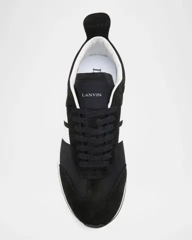 Lanvin Men 's Nylon & Suede Low-Top Sneakers | Thumbnail 4 Lanvin Men 's Nylon & Suede Low-Top Sneakers | Thumbnail 4