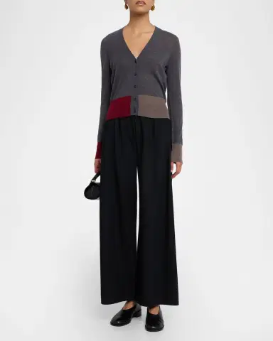 Joseph Cashair Coloblock Cashmere V-Neck Cardigan | Thumbnail 2 Joseph Cashair Coloblock Cashmere V-Neck Cardigan | Thumbnail 2
