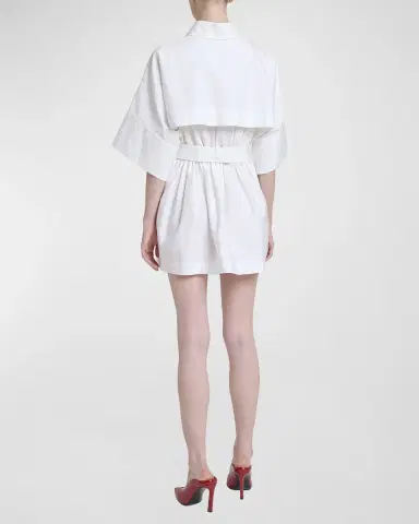 Givenchy Cinched Waist Mini Shirtdress | Thumbnail 3 Givenchy Cinched Waist Mini Shirtdress | Thumbnail 3