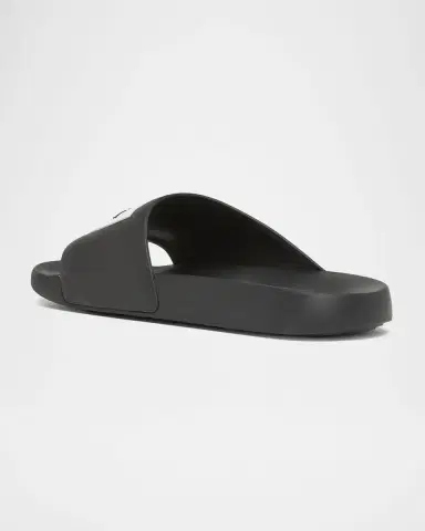Givenchy Men's Label Slide Flat Rubber Sandals | Thumbnail 2 Givenchy Men's Label Slide Flat Rubber Sandals | Thumbnail 2