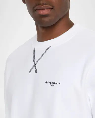 Givenchy Men's Couture Seam Fleece Logo Sweatshirt | Thumbnail 5 Givenchy Men's Couture Seam Fleece Logo Sweatshirt | Thumbnail 5