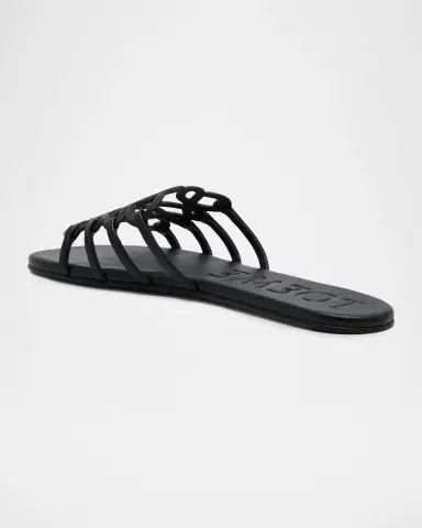 Loewe x Paula's Ibiza Petal Leather Anagram Slide Sandals | Thumbnail 4 Loewe x Paula's Ibiza Petal Leather Anagram Slide Sandals | Thumbnail 4