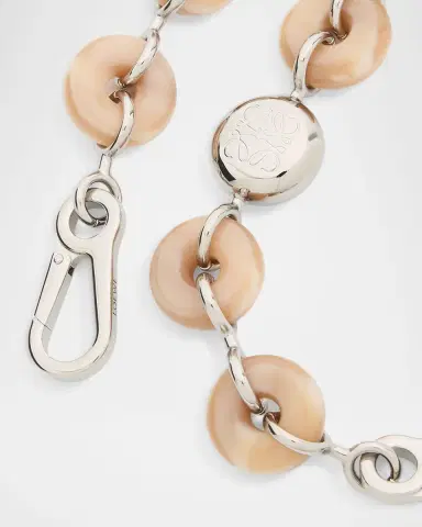 Loewe Donut Chain Shoulder Strap in Acetate and Stainless Steel | Thumbnail 2 Loewe Donut Chain Shoulder Strap in Acetate and Stainless Steel | Thumbnail 2