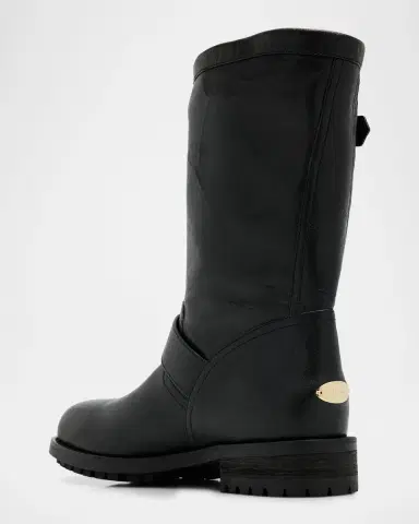 Jimmy Choo Biker Mid Leather Mid-Calf Boots | Thumbnail 4 Jimmy Choo Biker Mid Leather Mid-Calf Boots | Thumbnail 4