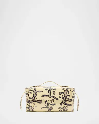Proenza Schouler Tate Python-Print Leather Clutch Bag | Thumbnail 3 Proenza Schouler Tate Python-Print Leather Clutch Bag | Thumbnail 3
