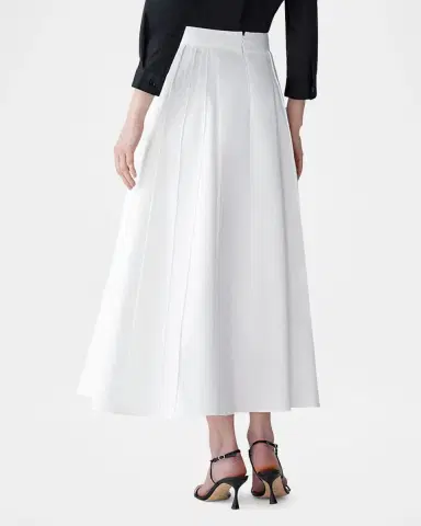 Carolina Herrera A-Line Sailor-Button Midi Skirt | Thumbnail 3 Carolina Herrera A-Line Sailor-Button Midi Skirt | Thumbnail 3