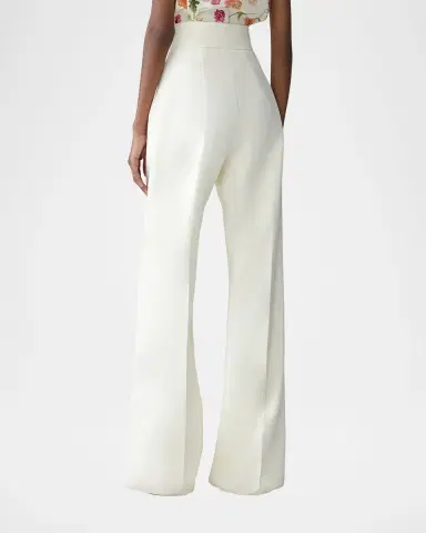 Carolina Herrera Diane High-Rise Wool Wide-Leg Pants | Thumbnail 3 Carolina Herrera Diane High-Rise Wool Wide-Leg Pants | Thumbnail 3