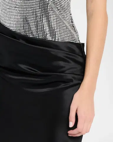 Retrofête Alexandra Strapless Sequin Draped Dress | Thumbnail 5 Retrofête Alexandra Strapless Sequin Draped Dress | Thumbnail 5