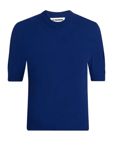 Jil Sander Wool Knit Short-Sleeve T-Shirt | Thumbnail 1 Jil Sander Wool Knit Short-Sleeve T-Shirt | Thumbnail 1