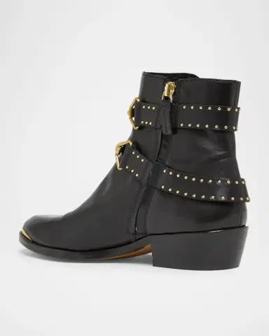 Isabel Marant Zalya Studded Leather Buckle Ankle Boots | Thumbnail 2 Isabel Marant Zalya Studded Leather Buckle Ankle Boots | Thumbnail 2