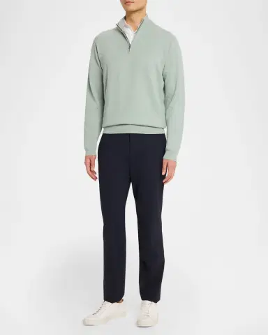 Peter Millar Men's Coolspun Lite Cotton Quarter-Zip Sweater | Thumbnail 2 Peter Millar Men's Coolspun Lite Cotton Quarter-Zip Sweater | Thumbnail 2