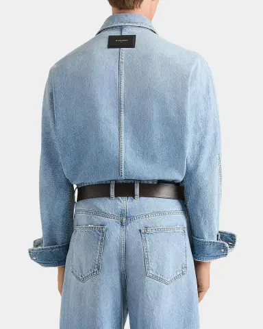 Givenchy Men's Stone-Washed Denim Shirt | Thumbnail 3 Givenchy Men's Stone-Washed Denim Shirt | Thumbnail 3