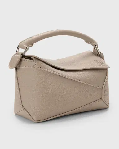 Loewe Puzzle Edge Mini Top-Handle Bag in Grain Leather | Thumbnail 3 Loewe Puzzle Edge Mini Top-Handle Bag in Grain Leather | Thumbnail 3