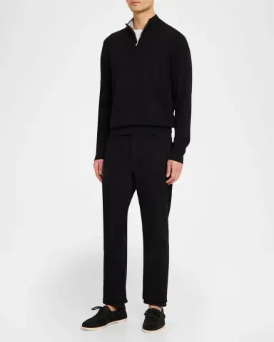 Peter Millar Men's Coolspun Lite Cotton Quarter-Zip Sweater | Thumbnail 2 Peter Millar Men's Coolspun Lite Cotton Quarter-Zip Sweater | Thumbnail 2