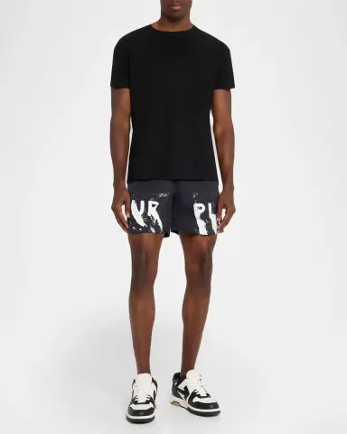 PURPLE Men's Wordmark Logo Swim Shorts | Thumbnail 2 PURPLE Men's Wordmark Logo Swim Shorts | Thumbnail 2