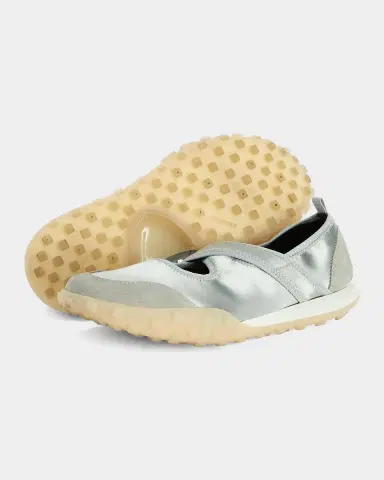 Jil Sander Moon Satin and Suede Sneaker Ballerina Flats | Thumbnail 4 Jil Sander Moon Satin and Suede Sneaker Ballerina Flats | Thumbnail 4
