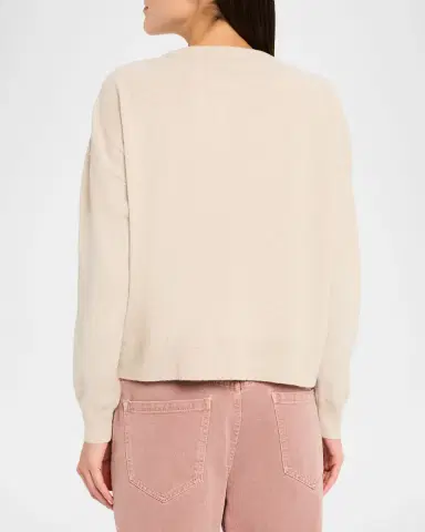 Brunello Cucinelli Sequined Cashmere Crewneck Sweater | Thumbnail 3 Brunello Cucinelli Sequined Cashmere Crewneck Sweater | Thumbnail 3