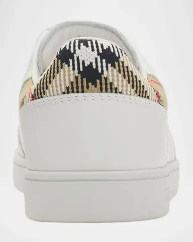 Burberry Check Leather Low-Top Sneakers | Thumbnail 2 Burberry Check Leather Low-Top Sneakers | Thumbnail 2