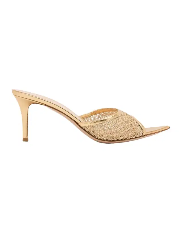 Sienna Metallic Knit Mule Sandals Sienna Metallic Knit Mule Sandals